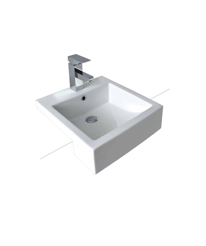 Kyra 210 Semi-Recessed Basin 440 x 480mm