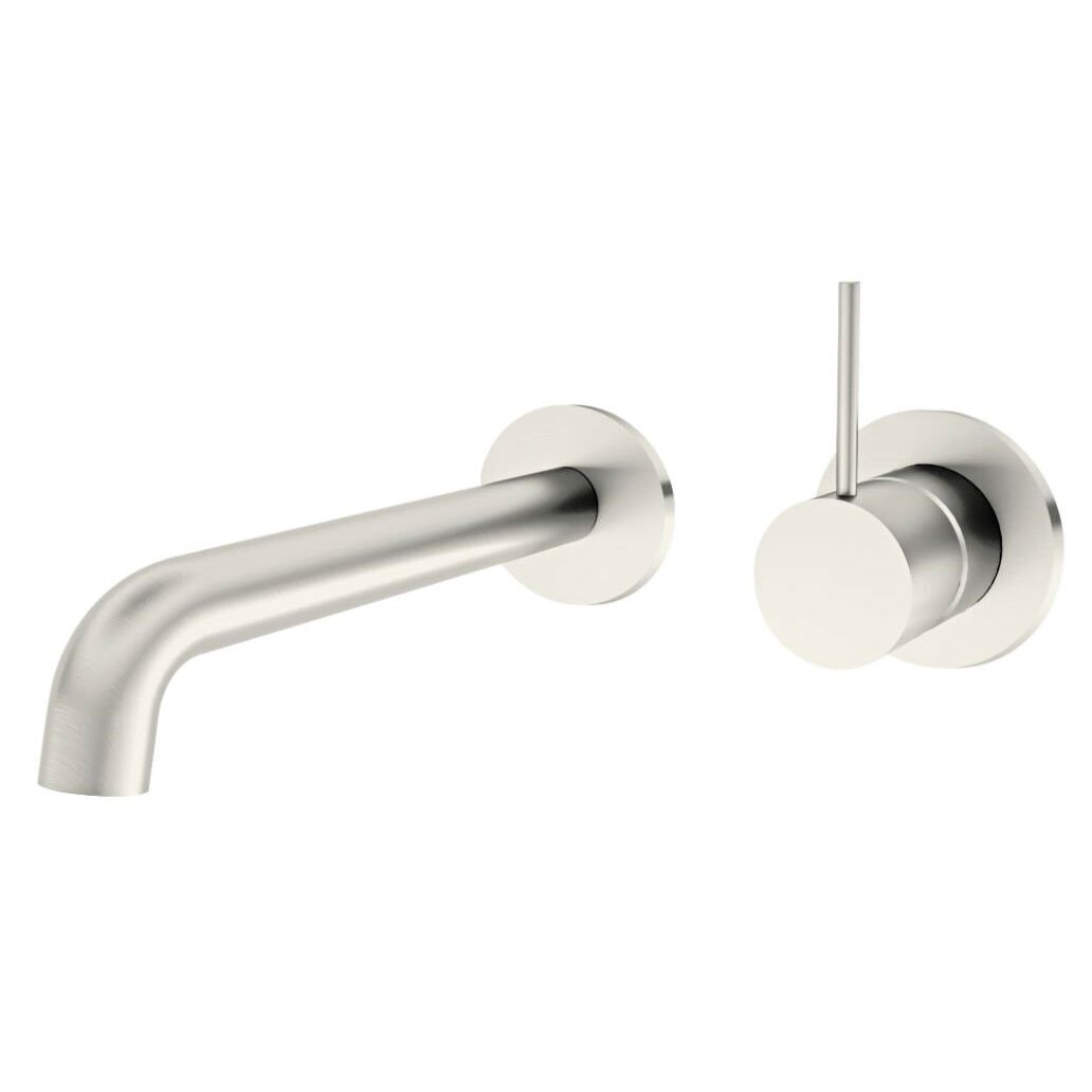Mecca Wall Mixer Handle Up Brushed Nickel