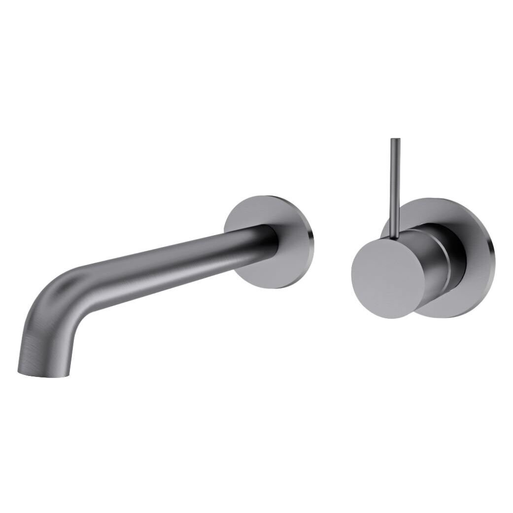 Mecca Wall Mixer Handle Up Gun Metal