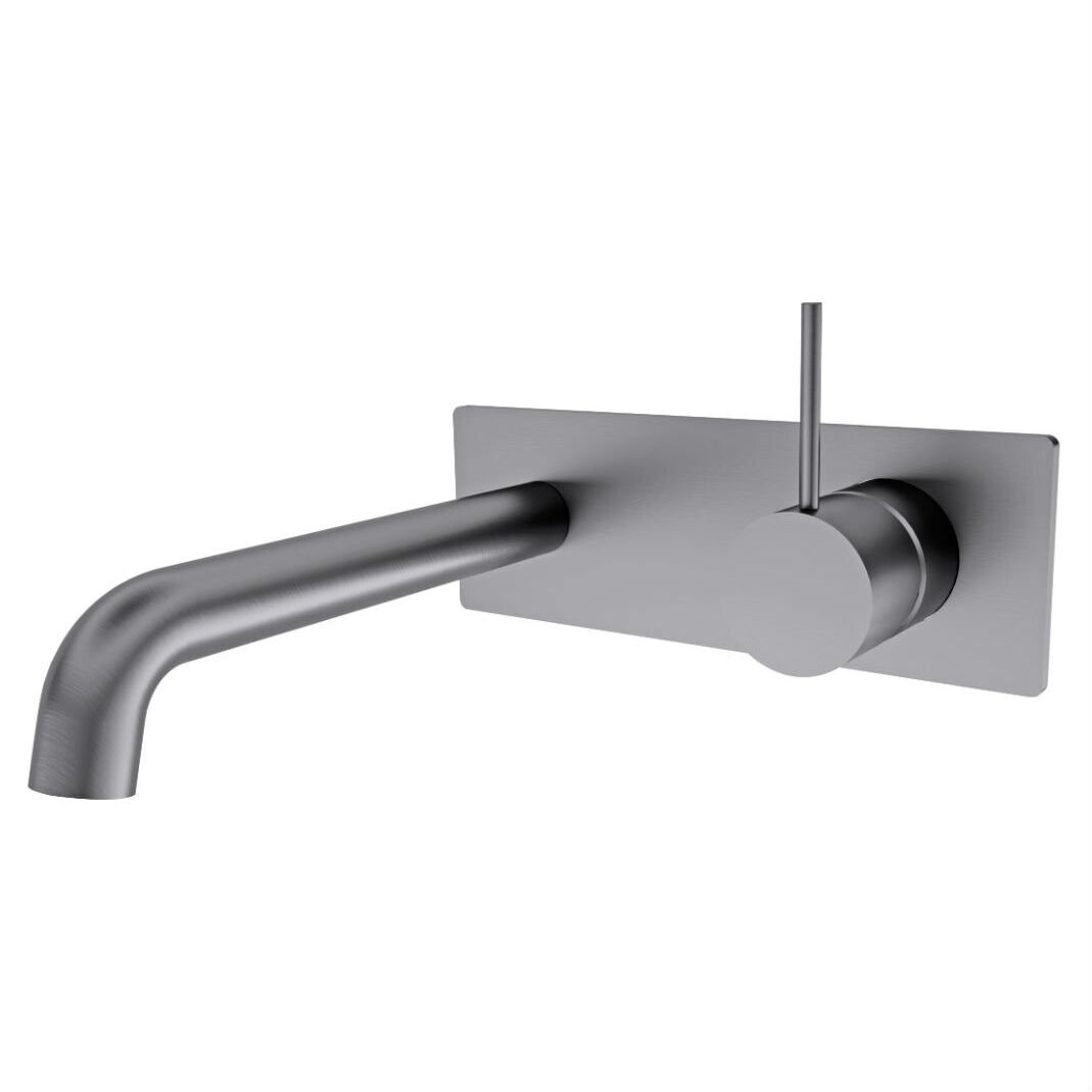 Mecca Wall Plate Mixer Up Gun Metal