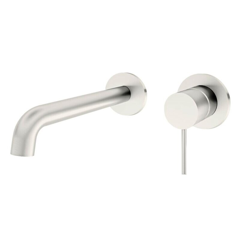 Mecca Wall Mixer Handle Down Brushed Nickel