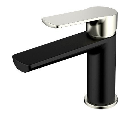 Akemi Basin Mixer Black & Brushed Nickel