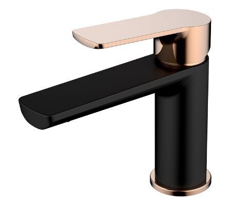 Akemi Basin Mixer Black & Rose Gold