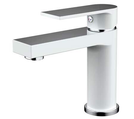 Kiato Basin Mixer White & Chrome