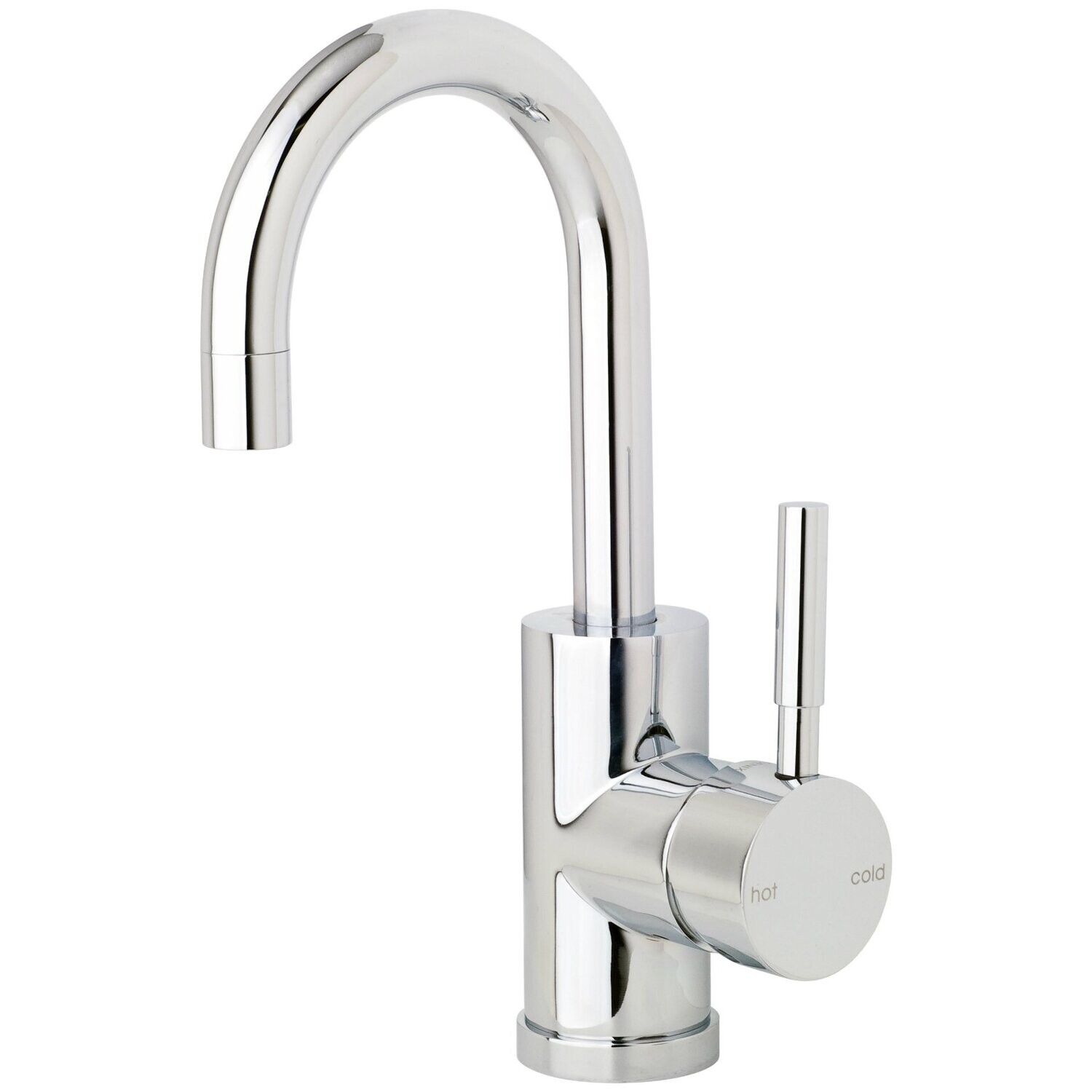 Vivid Basin Mixer 120mm Gooseneck Chrome