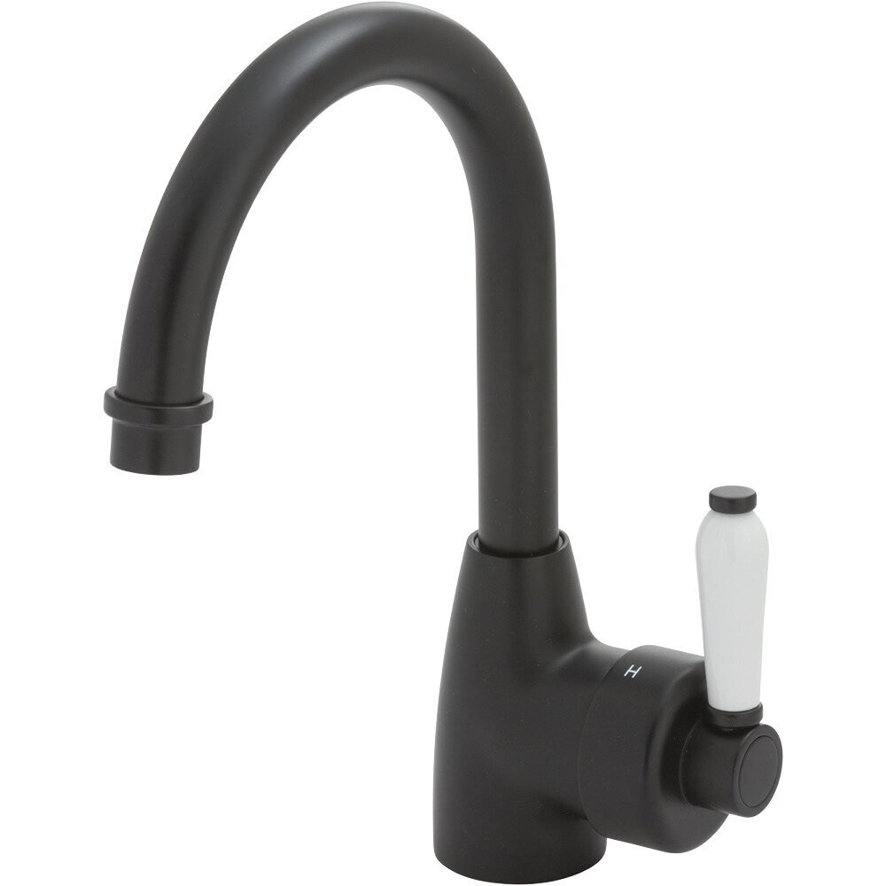 Eleanor Gooseneck Basin Mixer Matte Black