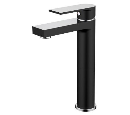 Kiato Hi Rise Vessel Mixer Black & Chrome