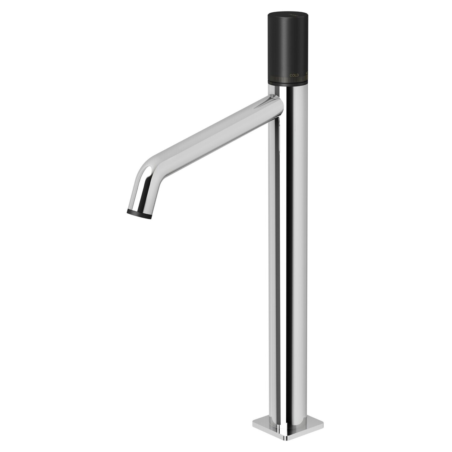 Toi Vessel Mixer Chrome/Matte Black