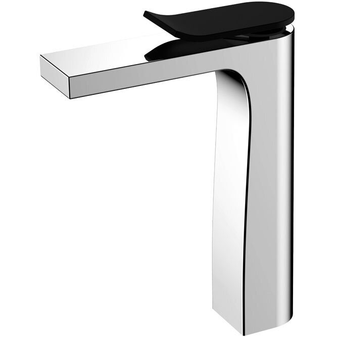 Lincoln Tall Basin Mixer Chrome/Matte Black