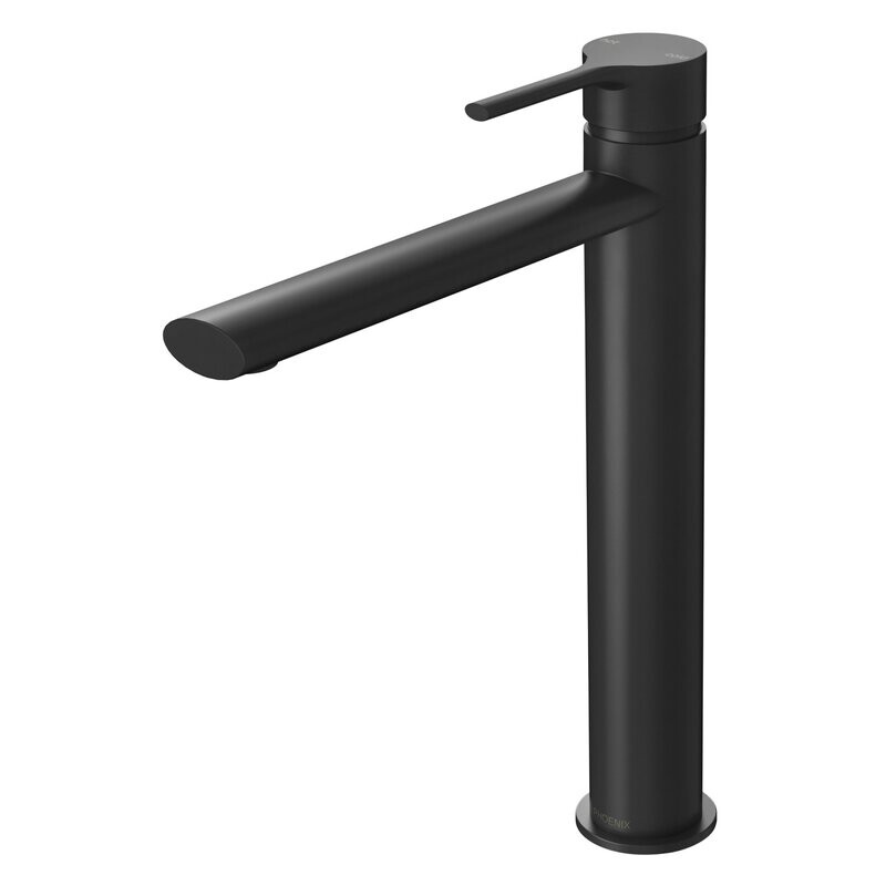 Vivid Slimline Oval Vessel Mixer Matte Black