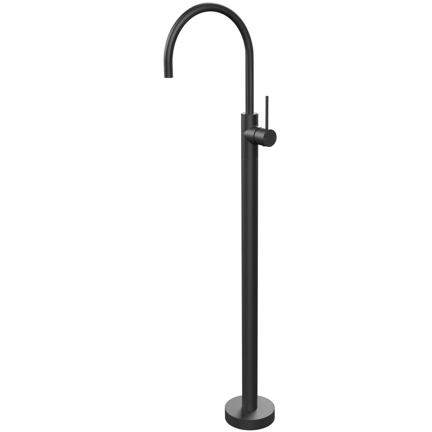 Vivid Slimline Floor Mounted Bath Mixer Matte Black