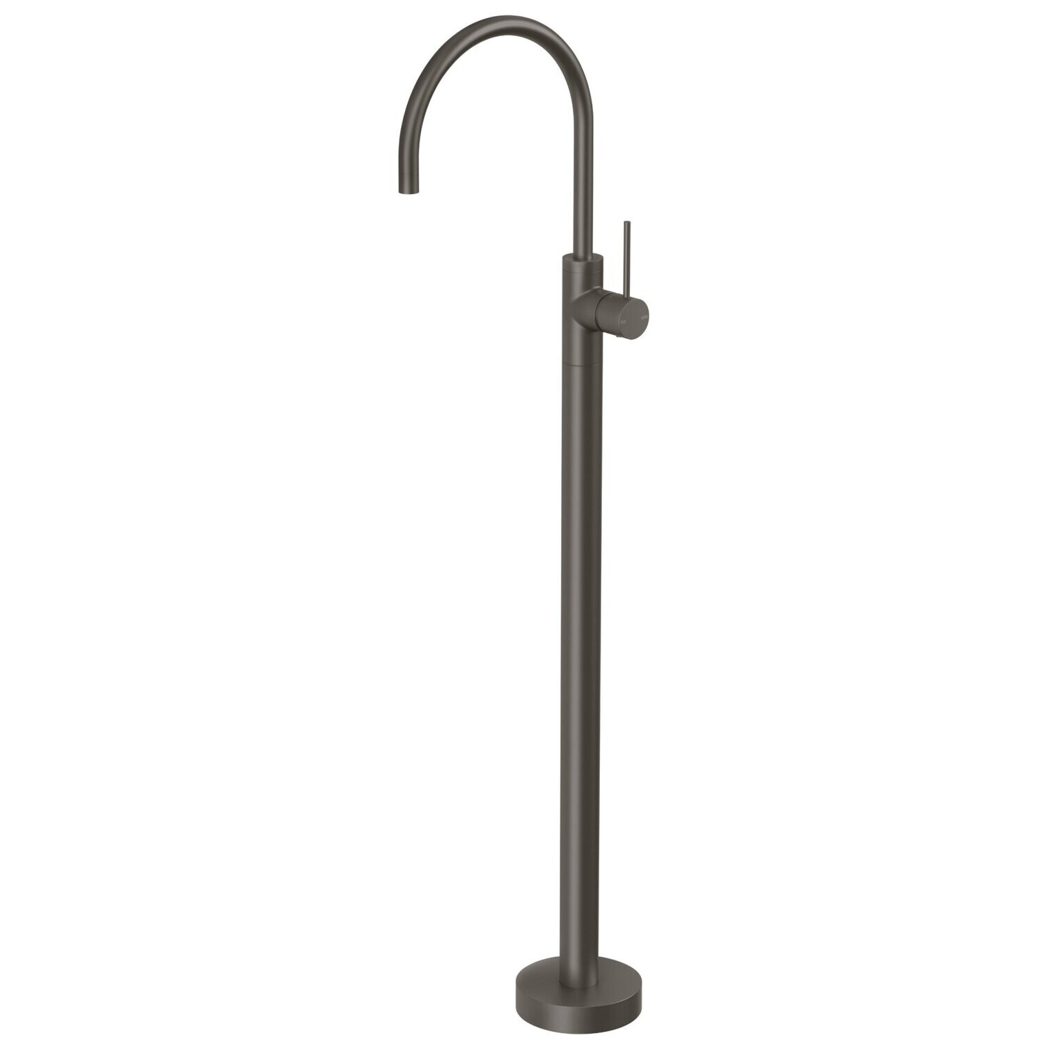 Vivid Slimline Floor Mounted Bath Mixer Gun Metal