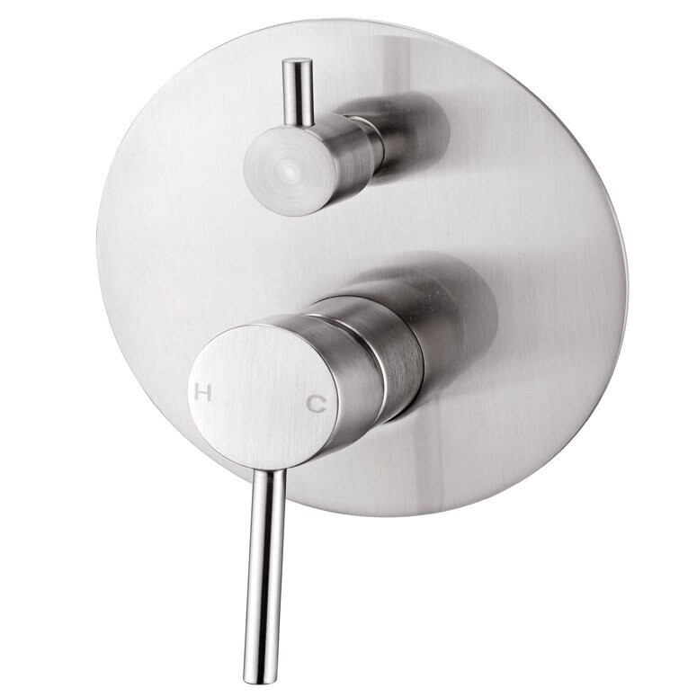Dolce Shower Mixer Diverter Brushed Nickel