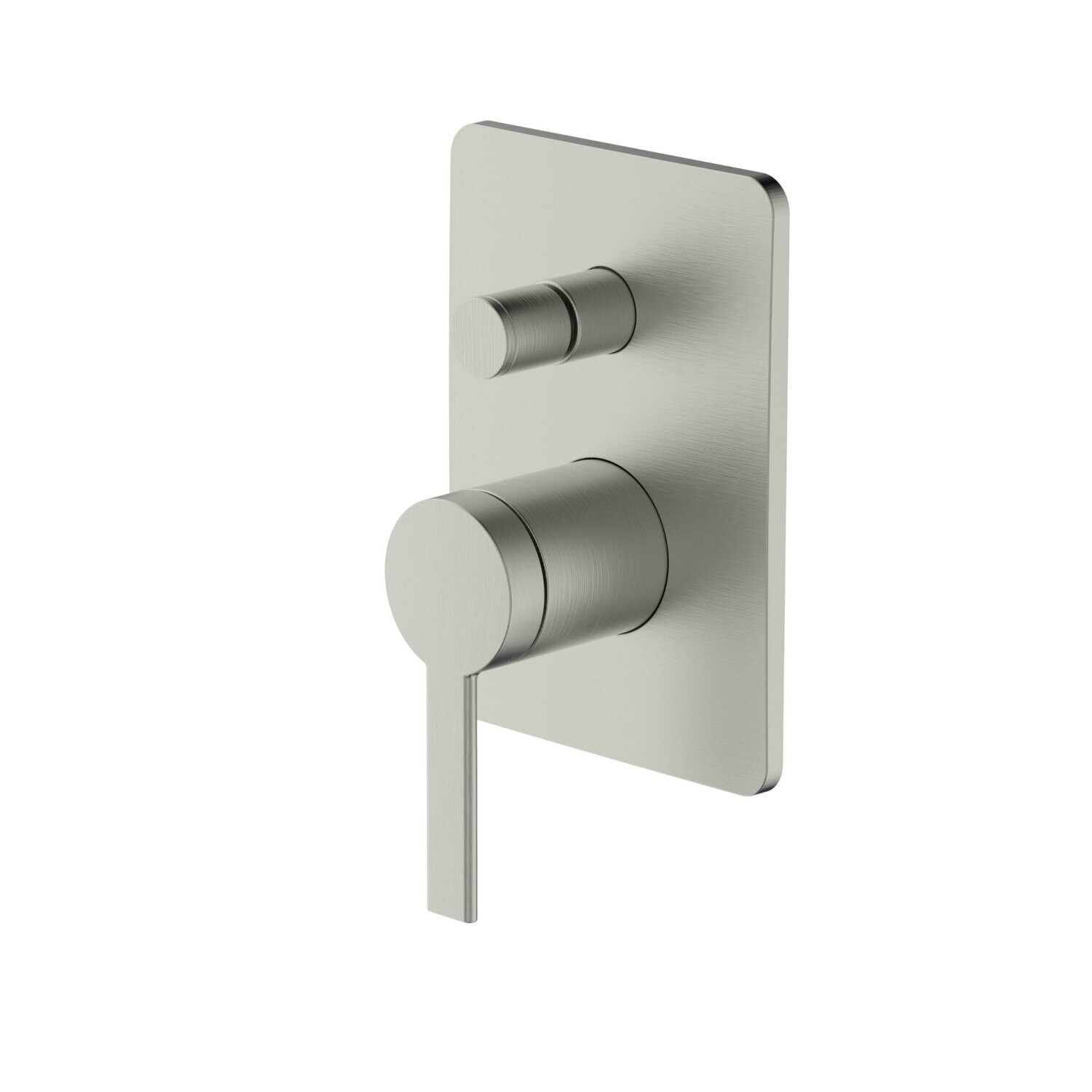 Optima Shower/Bath Diverter Mixer Brushed Nickel