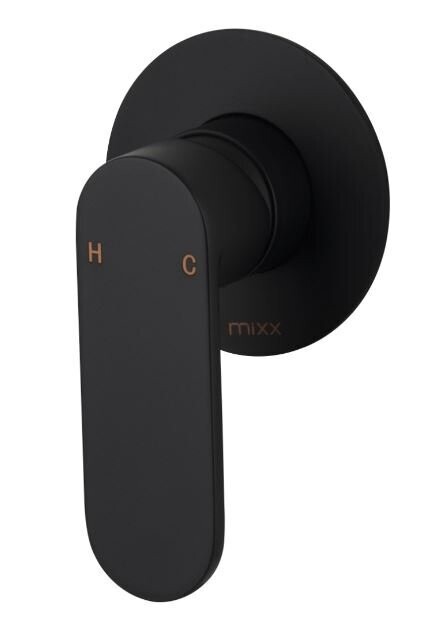 Saffron Shower Mixer Matt Black