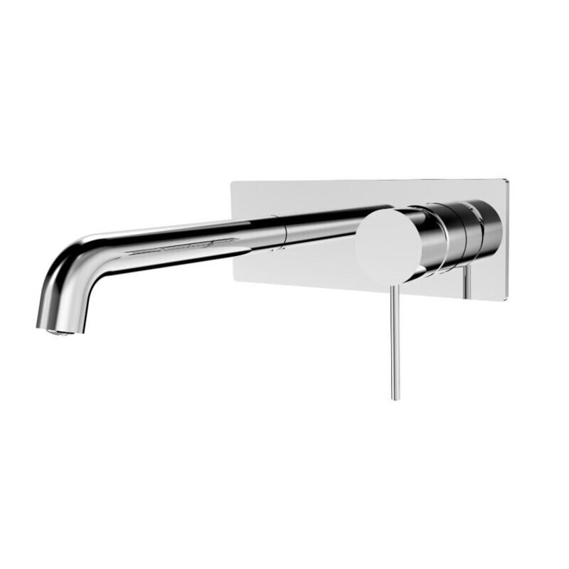 Mecca Wall Plate Mixer Down Chrome