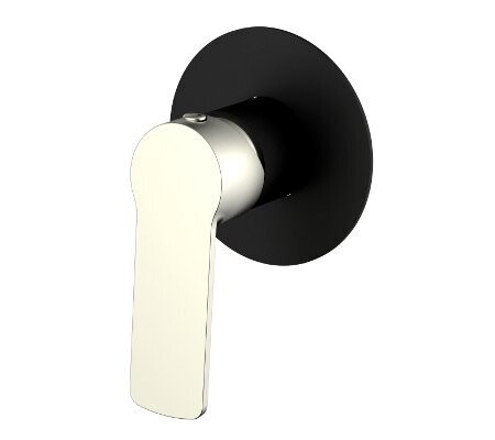 Akemi Shower Mixer Black & Brushed Nickel