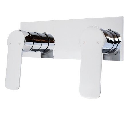 Akemi Dual Shower Mixer White & Chrome