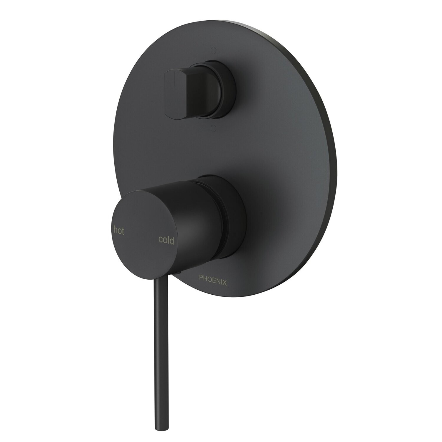 Vivid Slimline Shower Diverter Mixer Matte Black