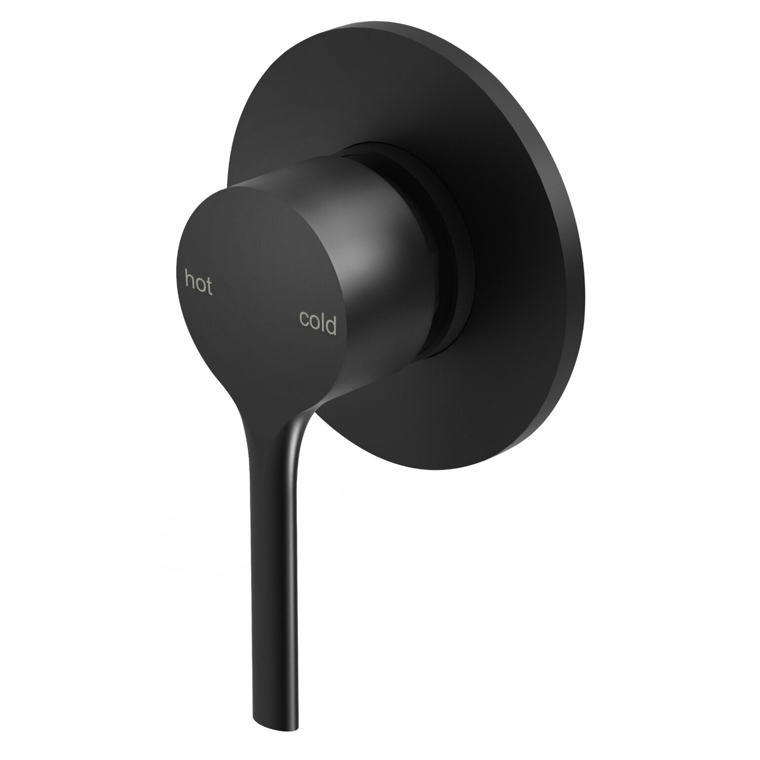 Vivid Slimline Oval Shower/Wall Mixer Matte Black