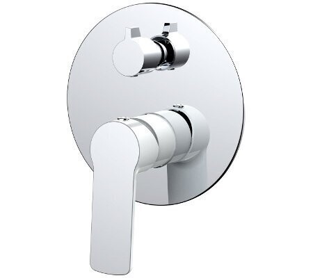 Akemi Shower Mixer Diverter White Chrome