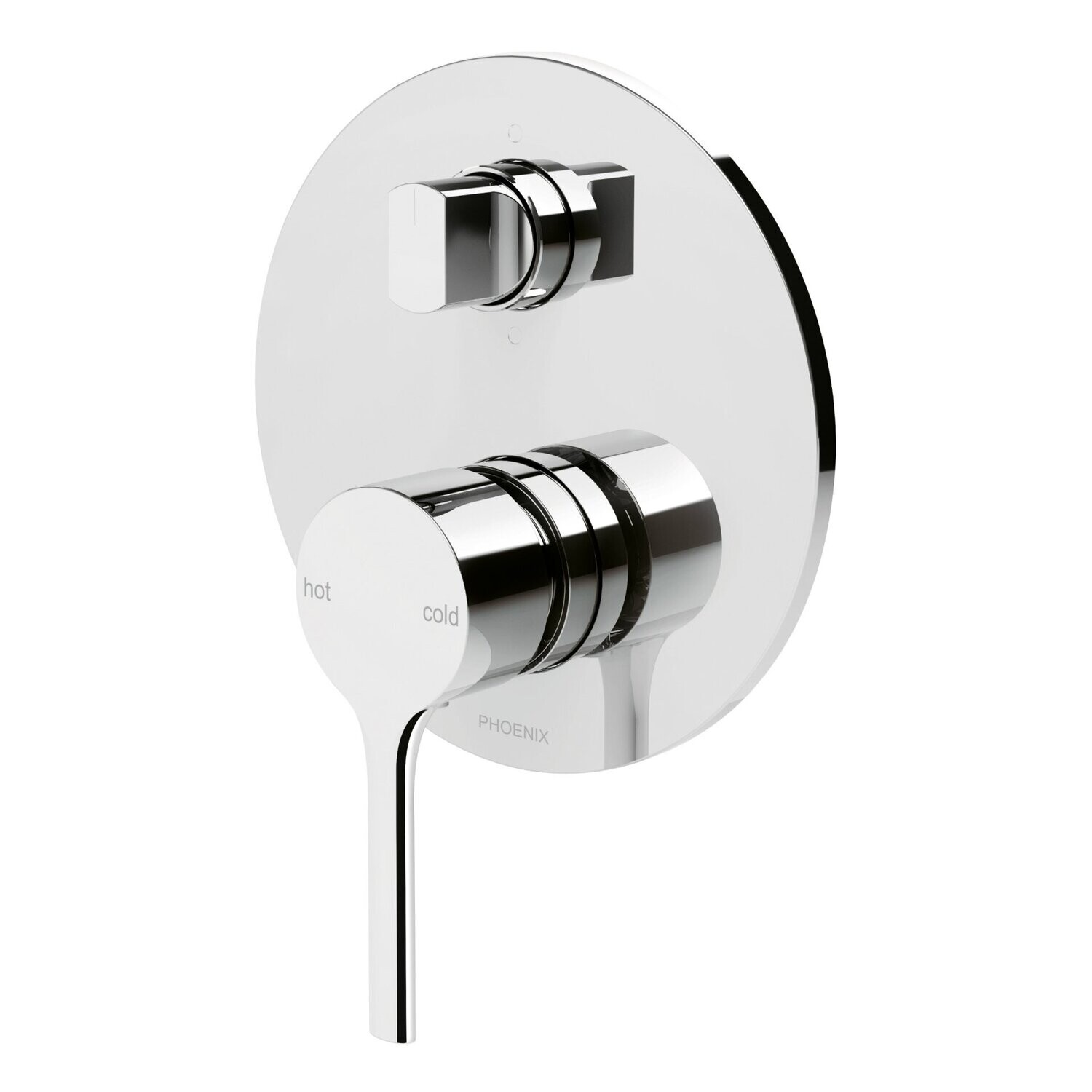 Vivid Slimline Oval Shower/Wall Diverter Mixer Chrome