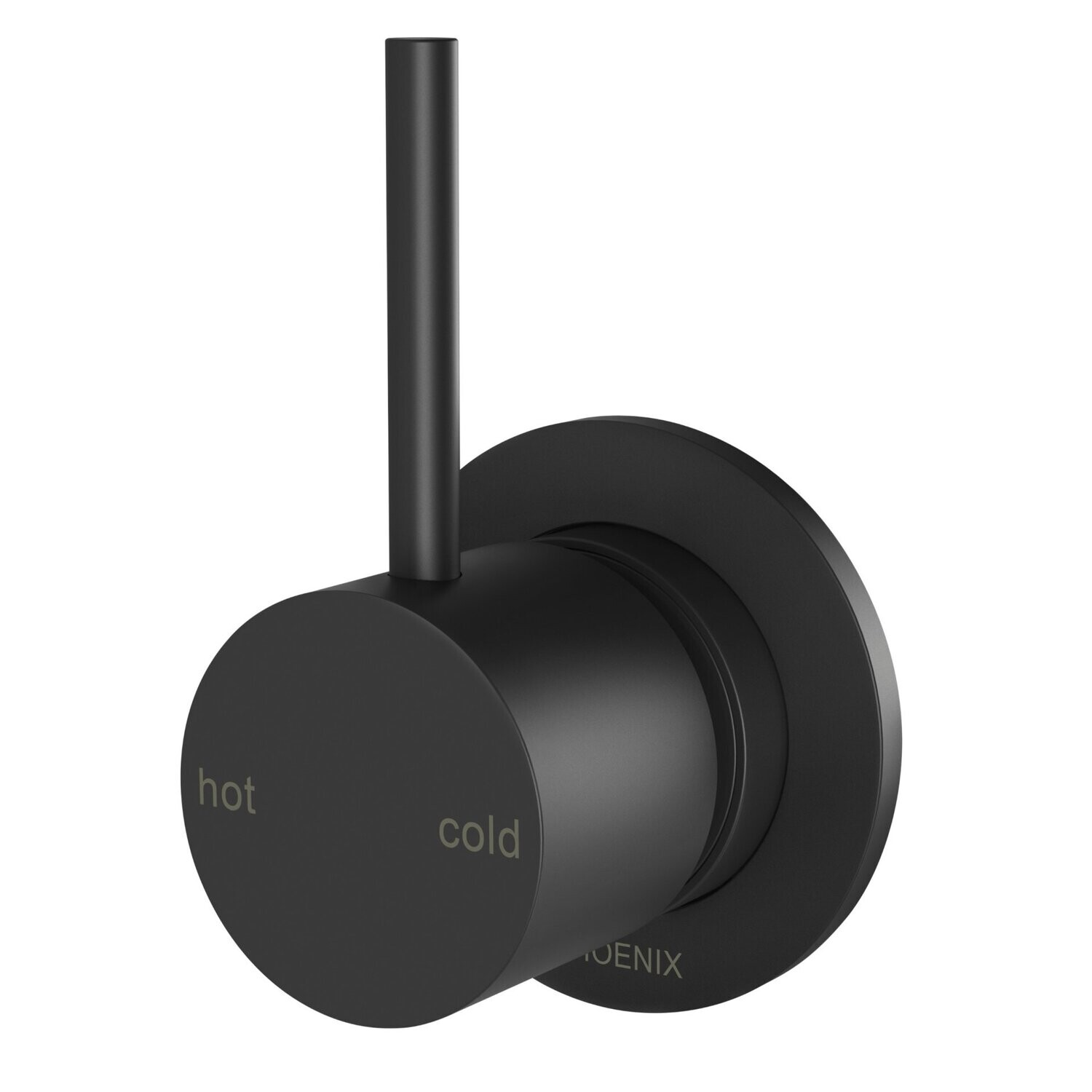 Vivid Slimline Up Shower/Wall Mixer Matte Black