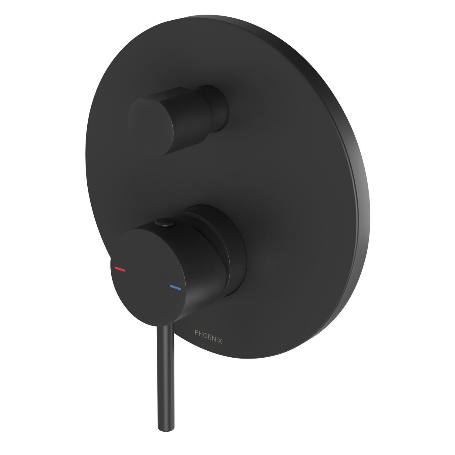 Pina Shower Bath Diverter Mixer Trim Kit Matte Black