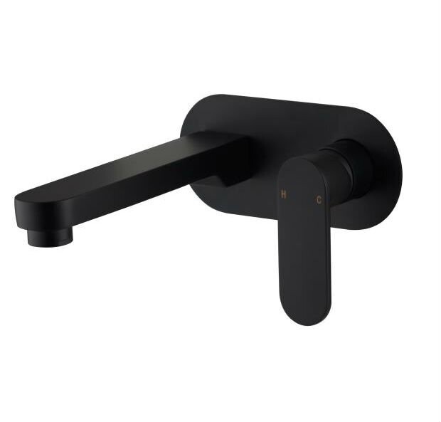 Saffron Wall Mixer Matt Black