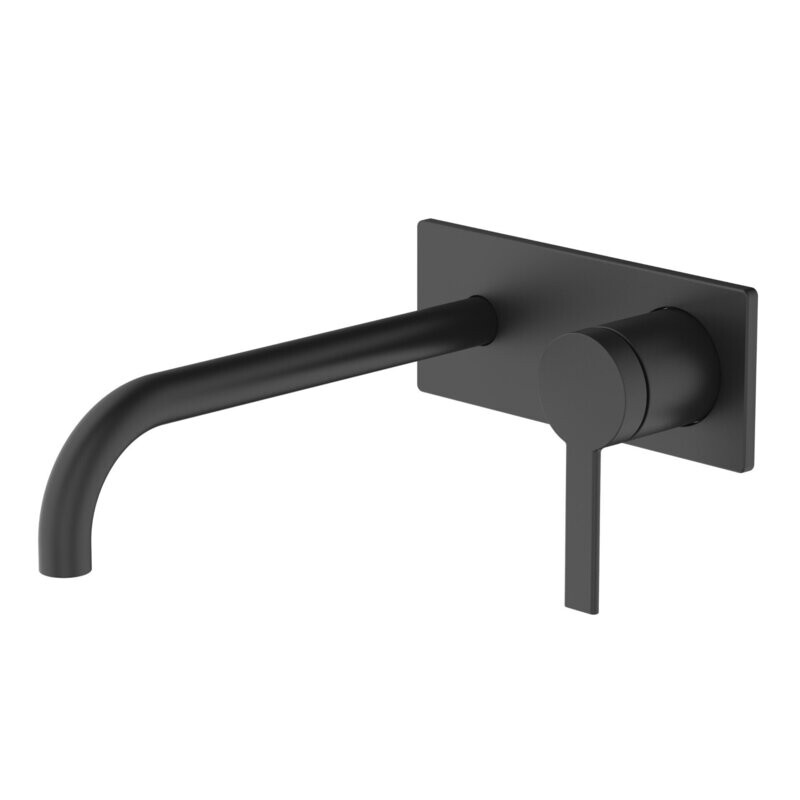 Optima Wall Basin Mixer Matte Black