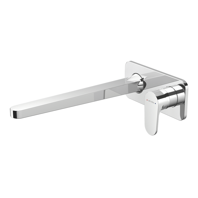Glide Plate Bath Mixer with 300mm Spout Chrome