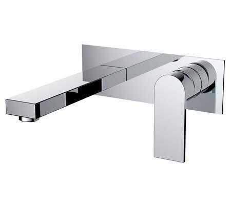 Kiato Wall Basin Set Chrome