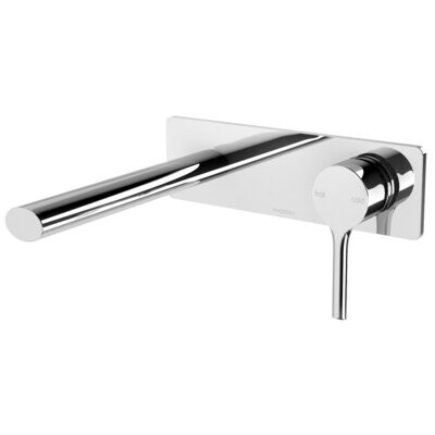 Vivid Slimline Oval Wall Basin Mixer Set 175mm Chrome Vivid Slimline Oval Wall Basin Mixer Set 175mm Chrome