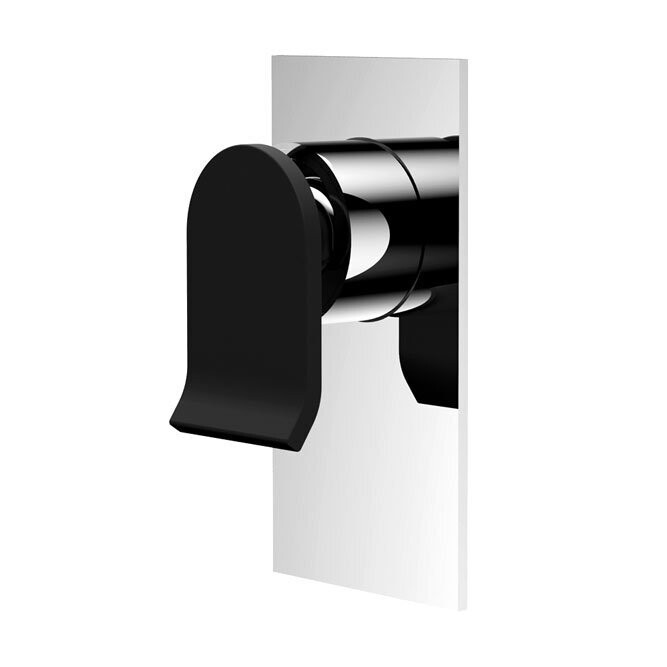 Lincoln Wall Mixer Spout Chrome/Matte Black