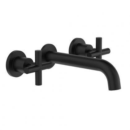 Clark Cross Wall Basin Bath Set 180mm Matte Black