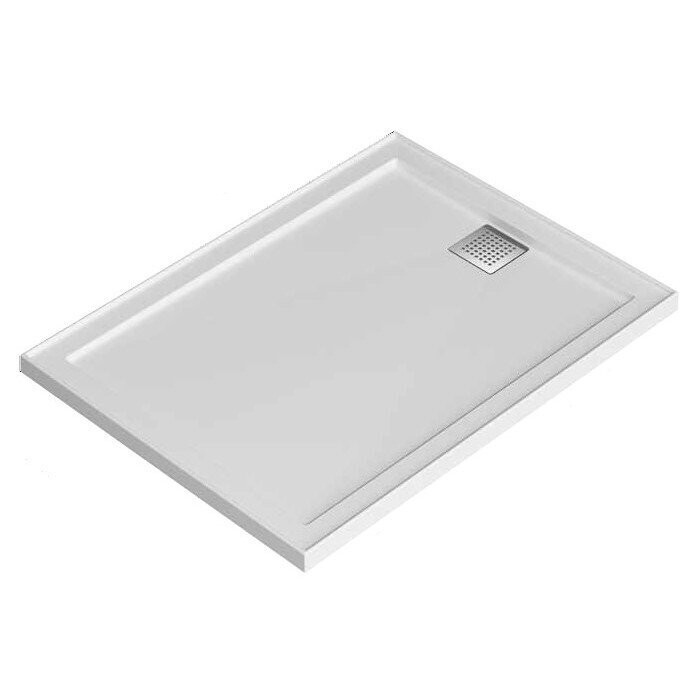 ECO Stonelite Shower Base 1000 x 1000mm Rear Outlet