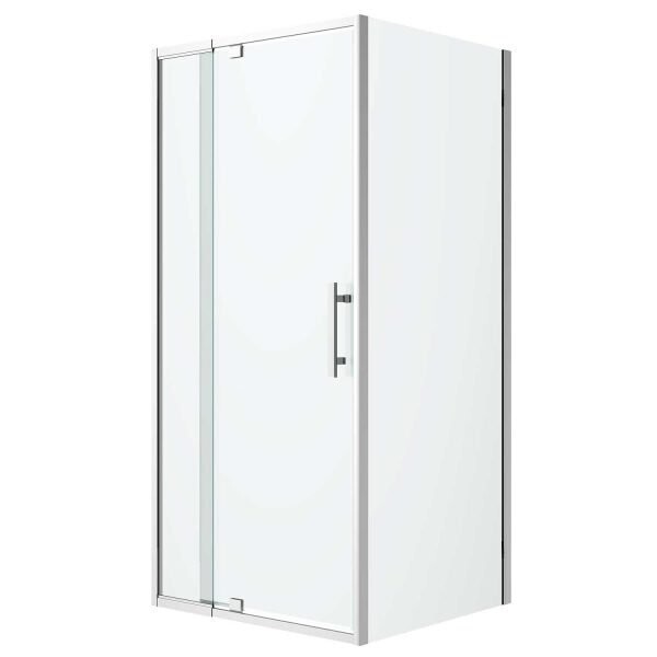Louve Shower Pivot Door Chrome 820mm