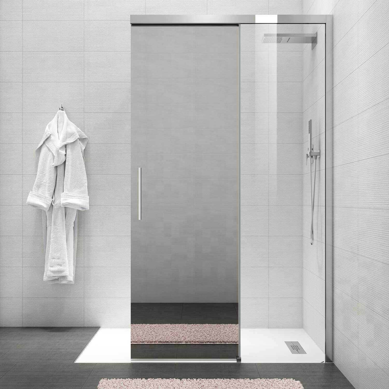 Metro Shower Slider Mirror Door 1200mm