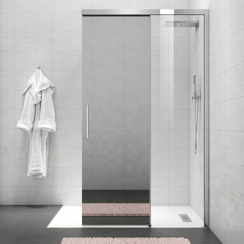 Metro Shower Slider Mirror Door 1200mm
