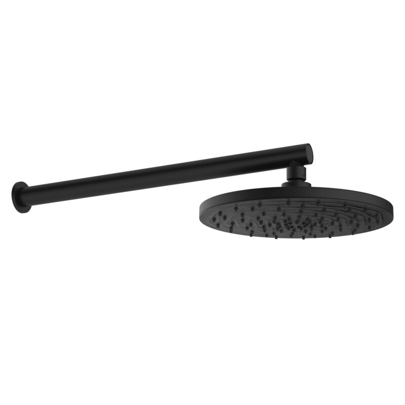 Optima Wall Shower Matte Black