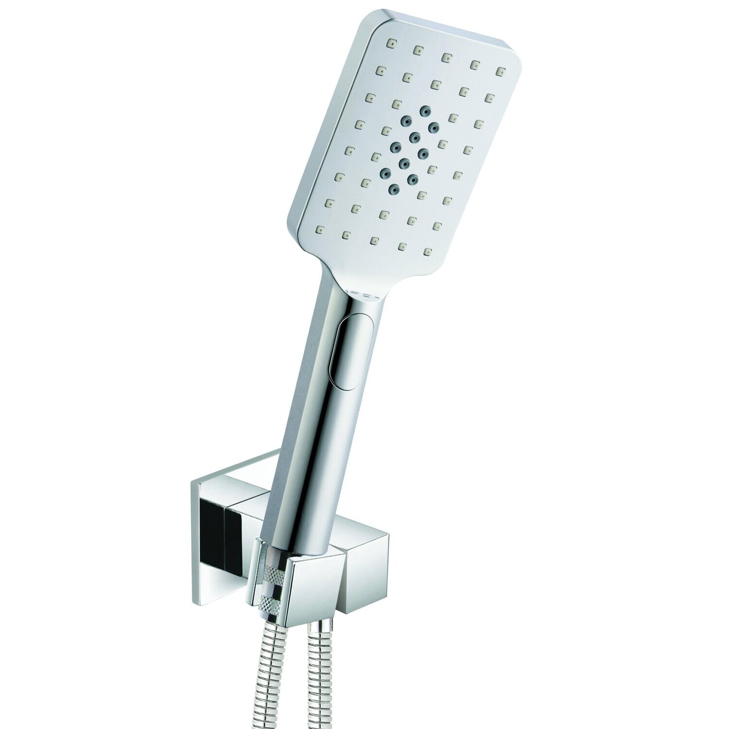 Bakara 3F Rect Hand Shower on Square CE Bracket