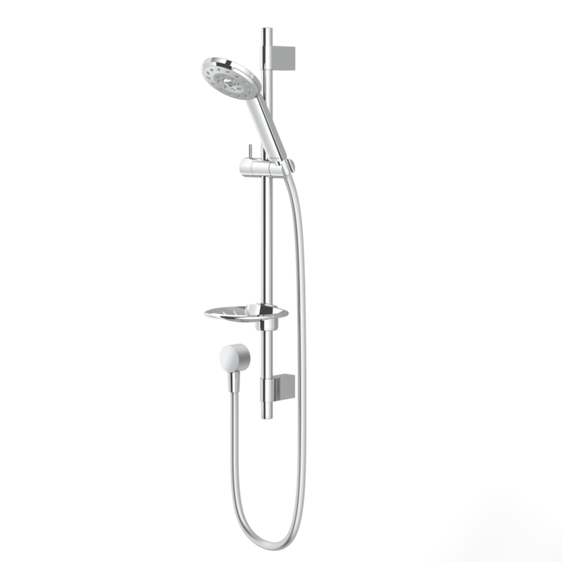 Kiri Satinjet Chrome Rail Shower