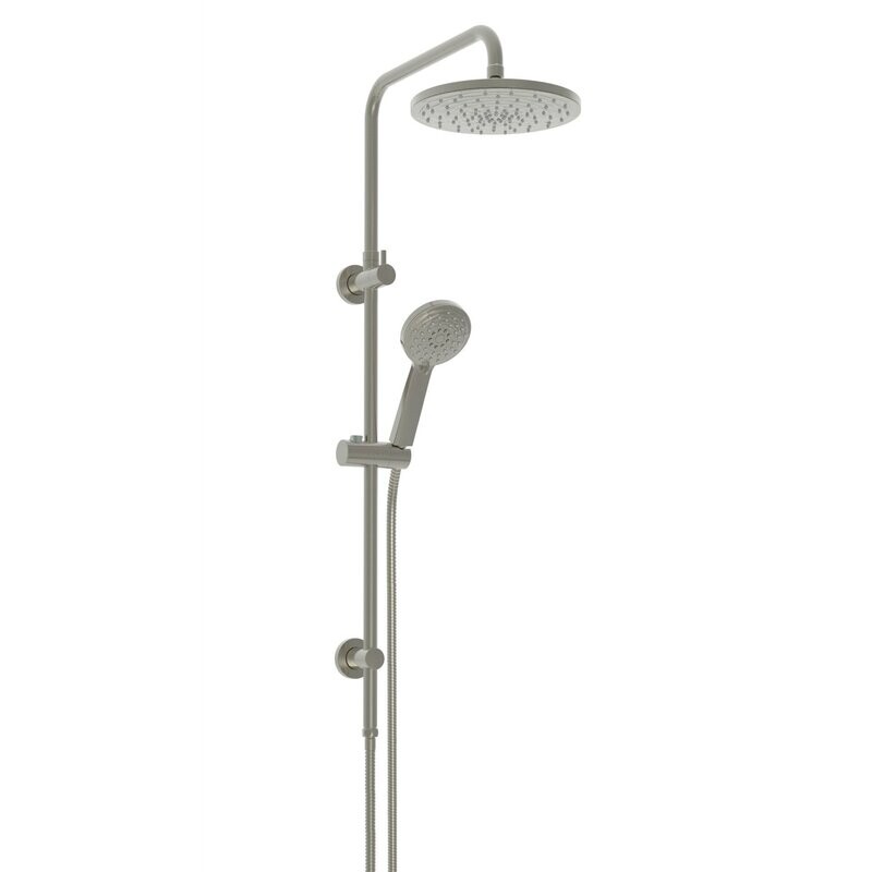 Optima Twin Rail Shower Brushed Nickel