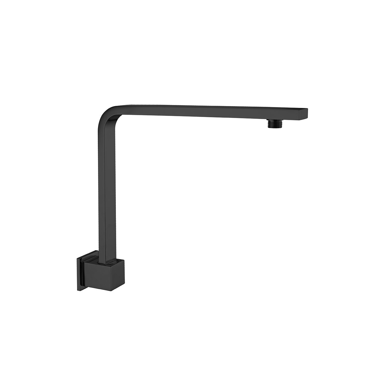Vibe Square Swivel Shower Arm Matte Black