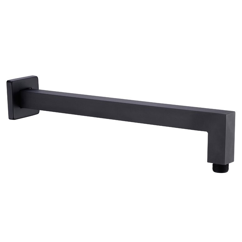 Vibe Square Shower Arm Matte Black