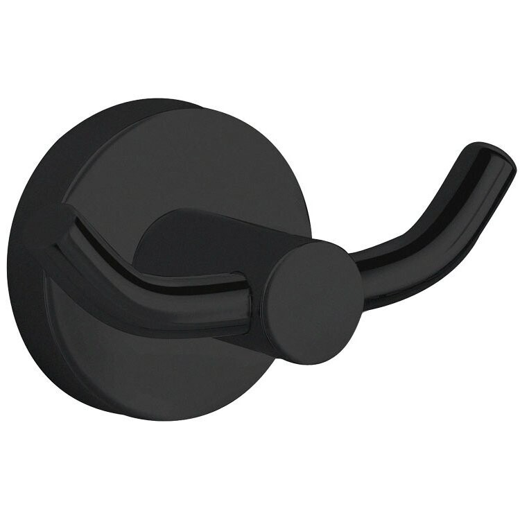 Hustle Double Robe Hook Matte Black