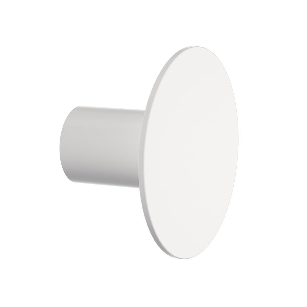 Round Wall Hook - Matte White
