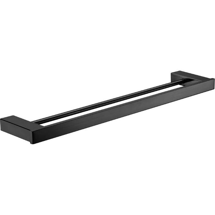 Koko Double Towel Rail 610mm Matte Black