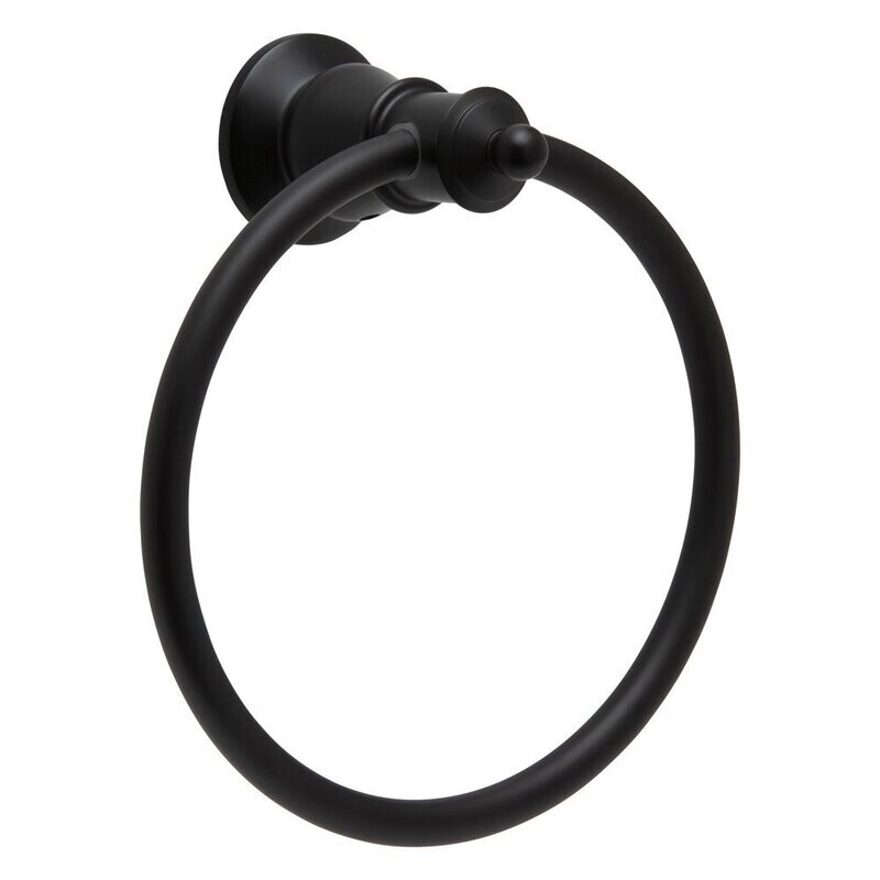 Lillian Towel Ring Matte Black