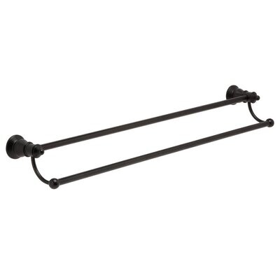 Lillian Double Towel Rail Matte Black